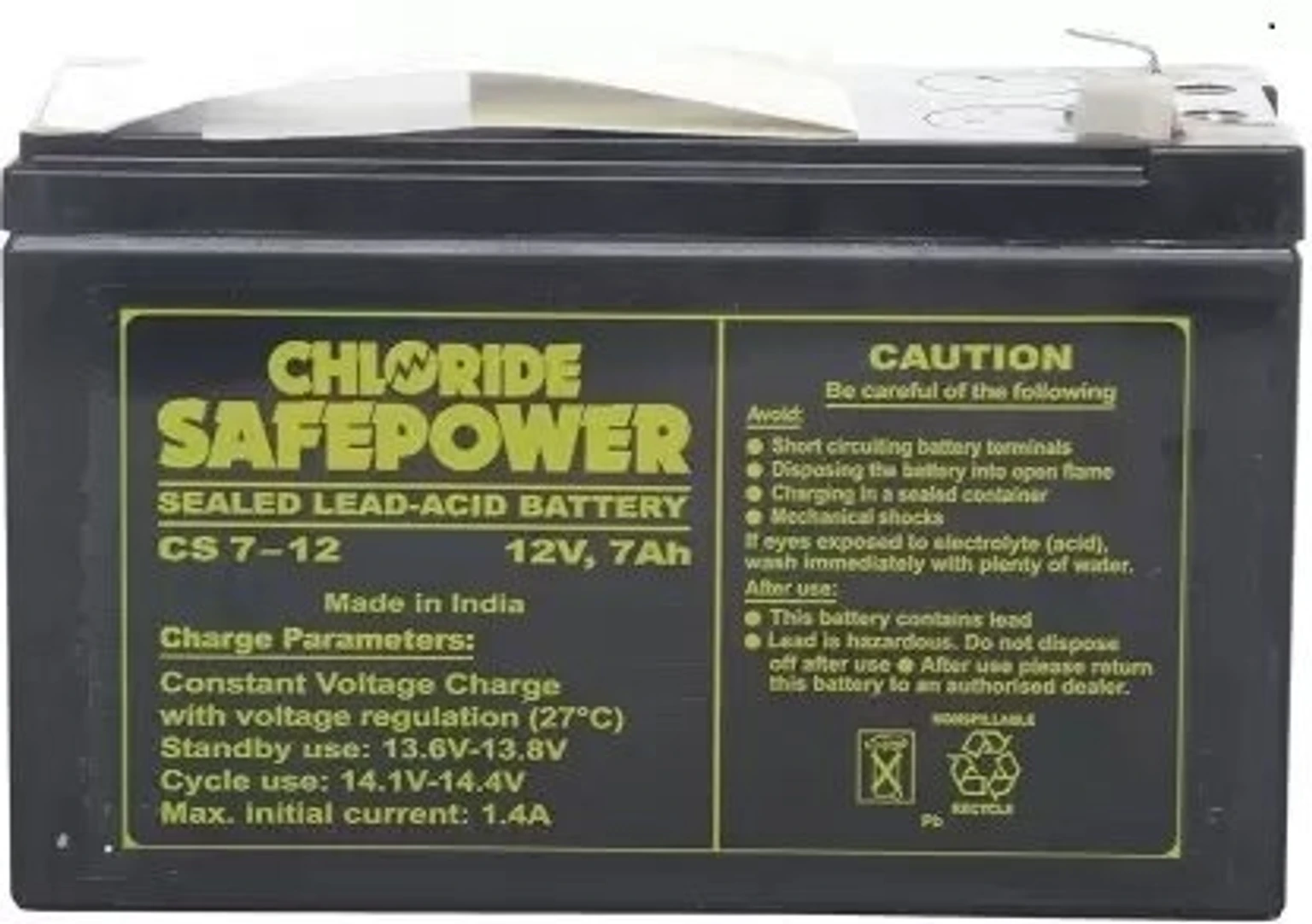 EXIDE 12V 7AH BATTERY UPS Battery for Bike