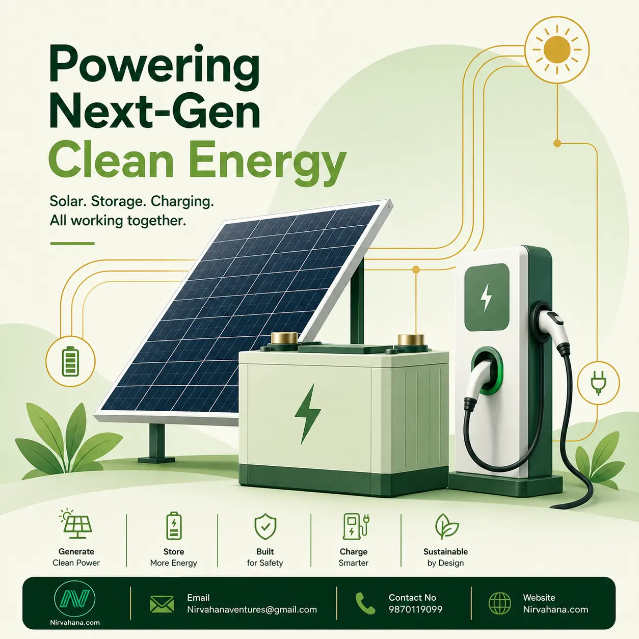 Powering Next-Gen Clean Energy: Solar, Battery Storage and EV Charging