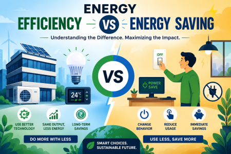 Energy Efficiency vs Energy Saving: Understanding the Difference and Why It Matters