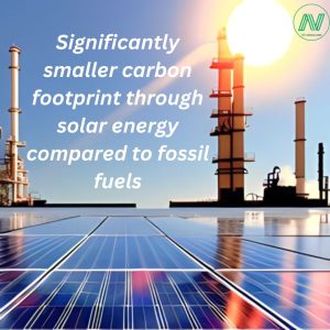Cradle-to-grave solar power has a smaller carbon footprint than fossil fuels